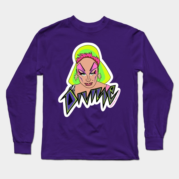 Pizzazz Divine Long Sleeve T-Shirt by Medusa Raptor Studios